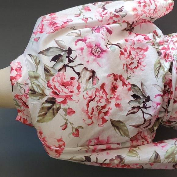 Show me your Mumu woman's floral belted robe os - Picture 5 of 10